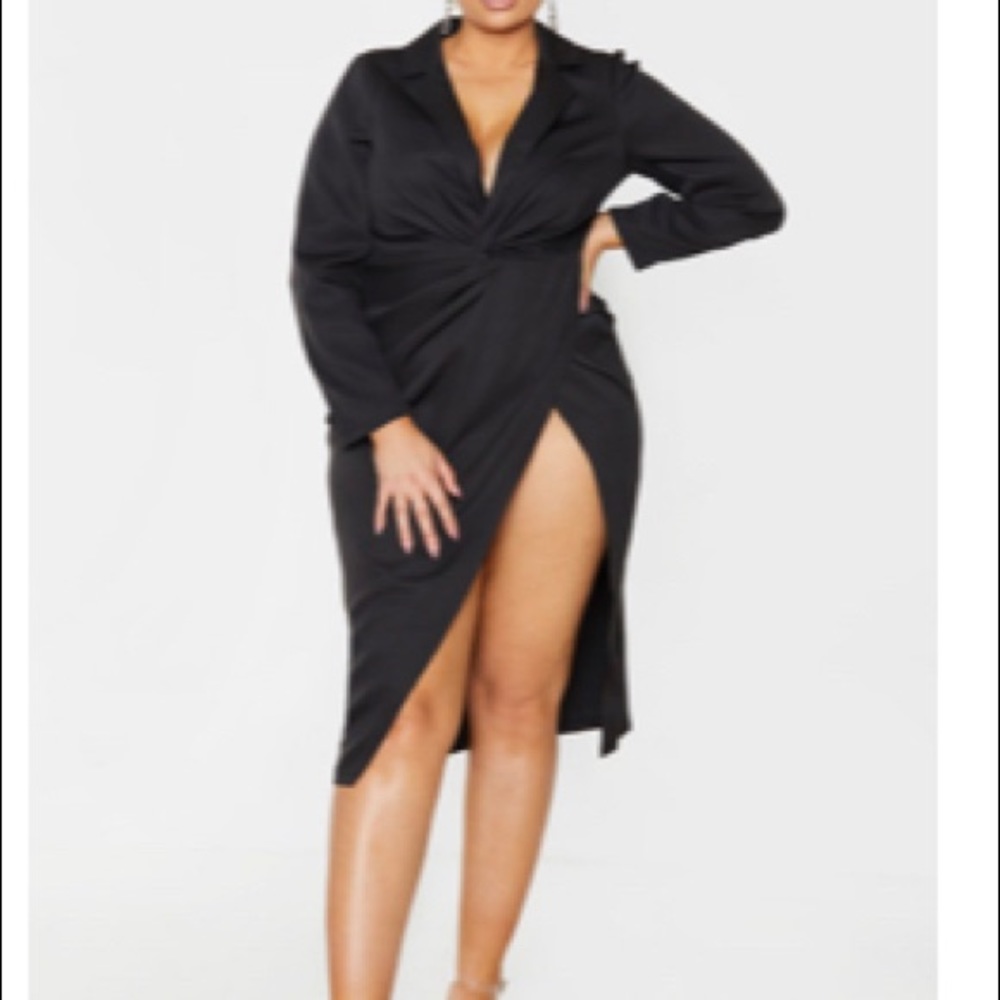 Black wrap midi